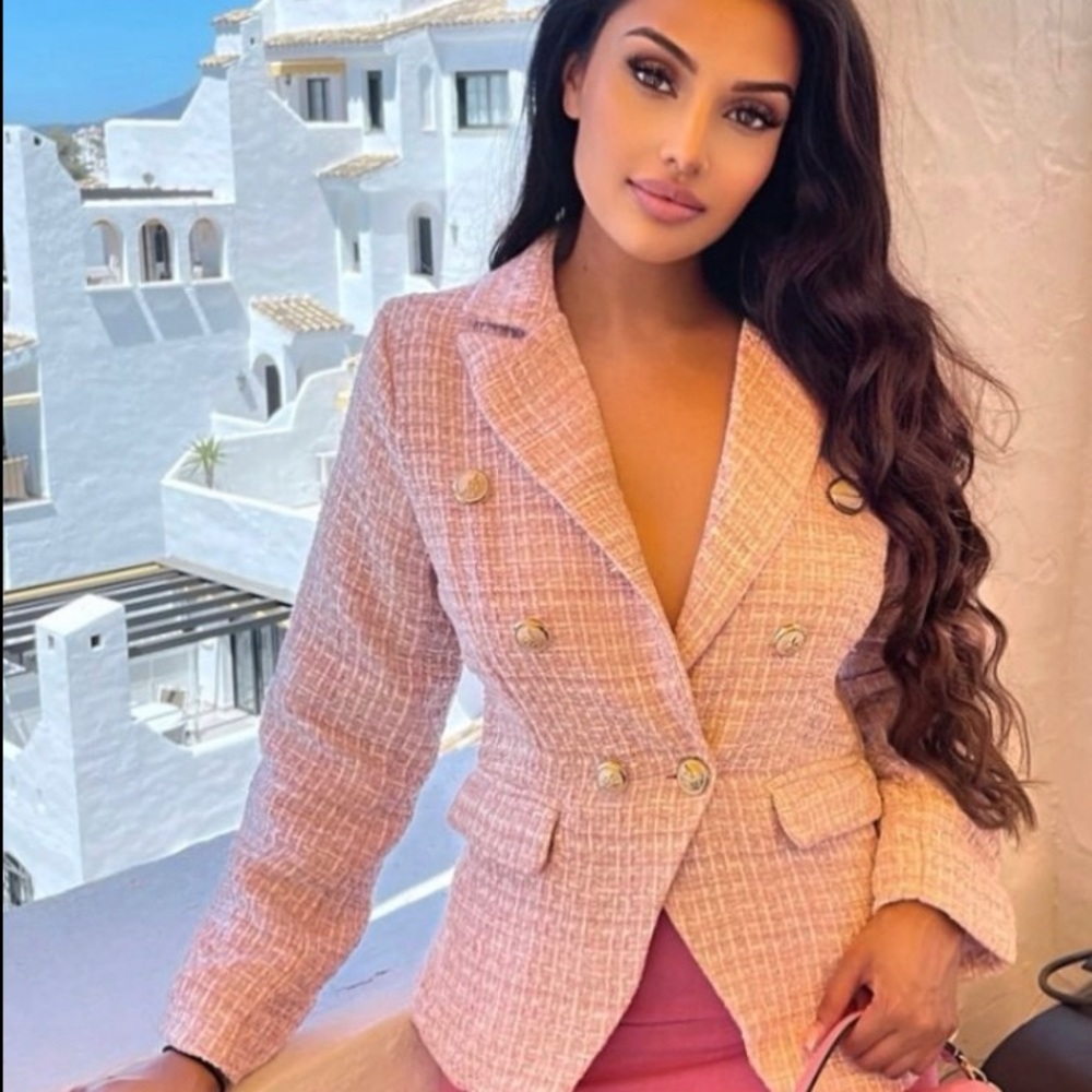 PINK TWEED BLAZER